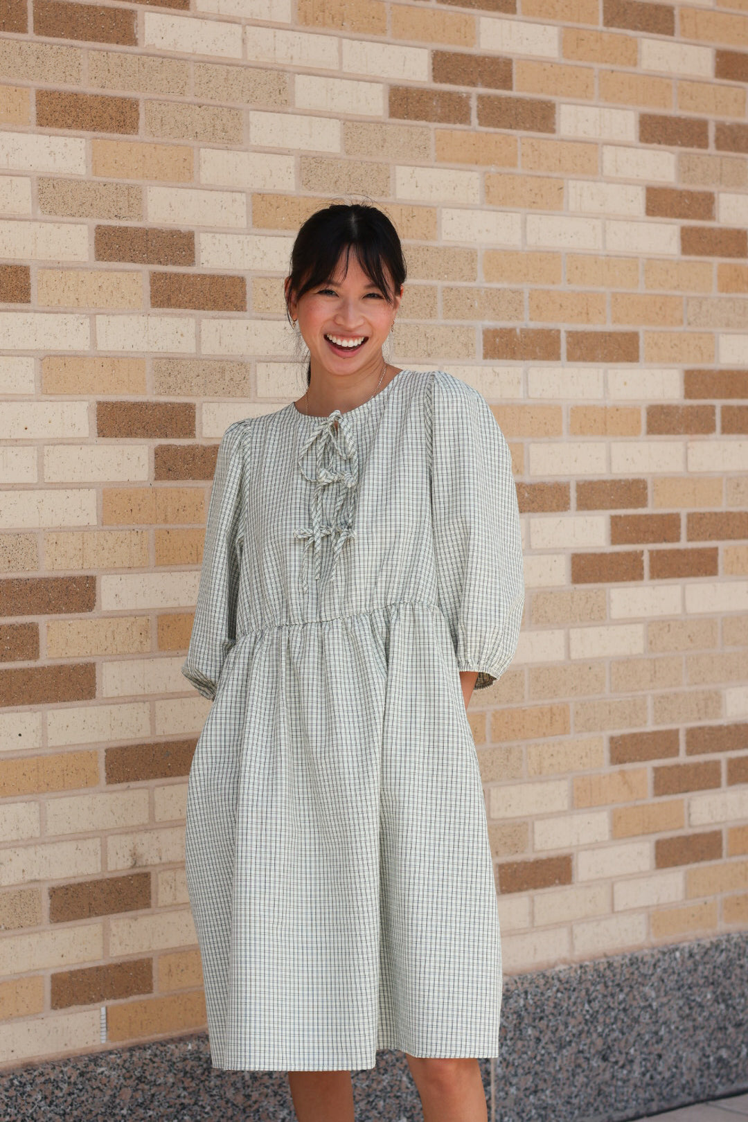Plaid Tie Dress