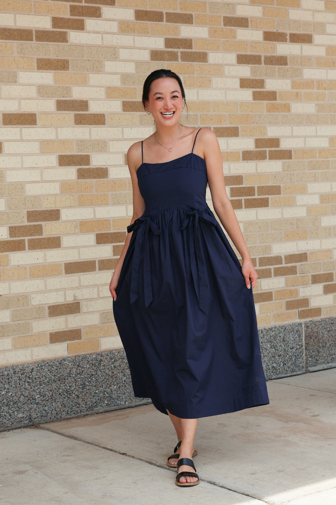 Navy Bow Dress