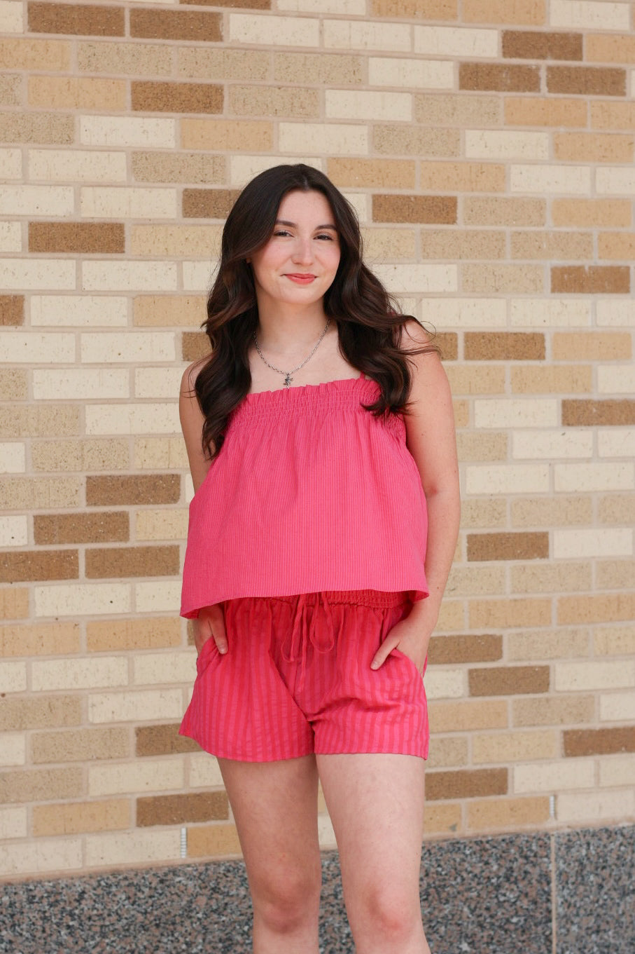 Raspberry Striped Set
