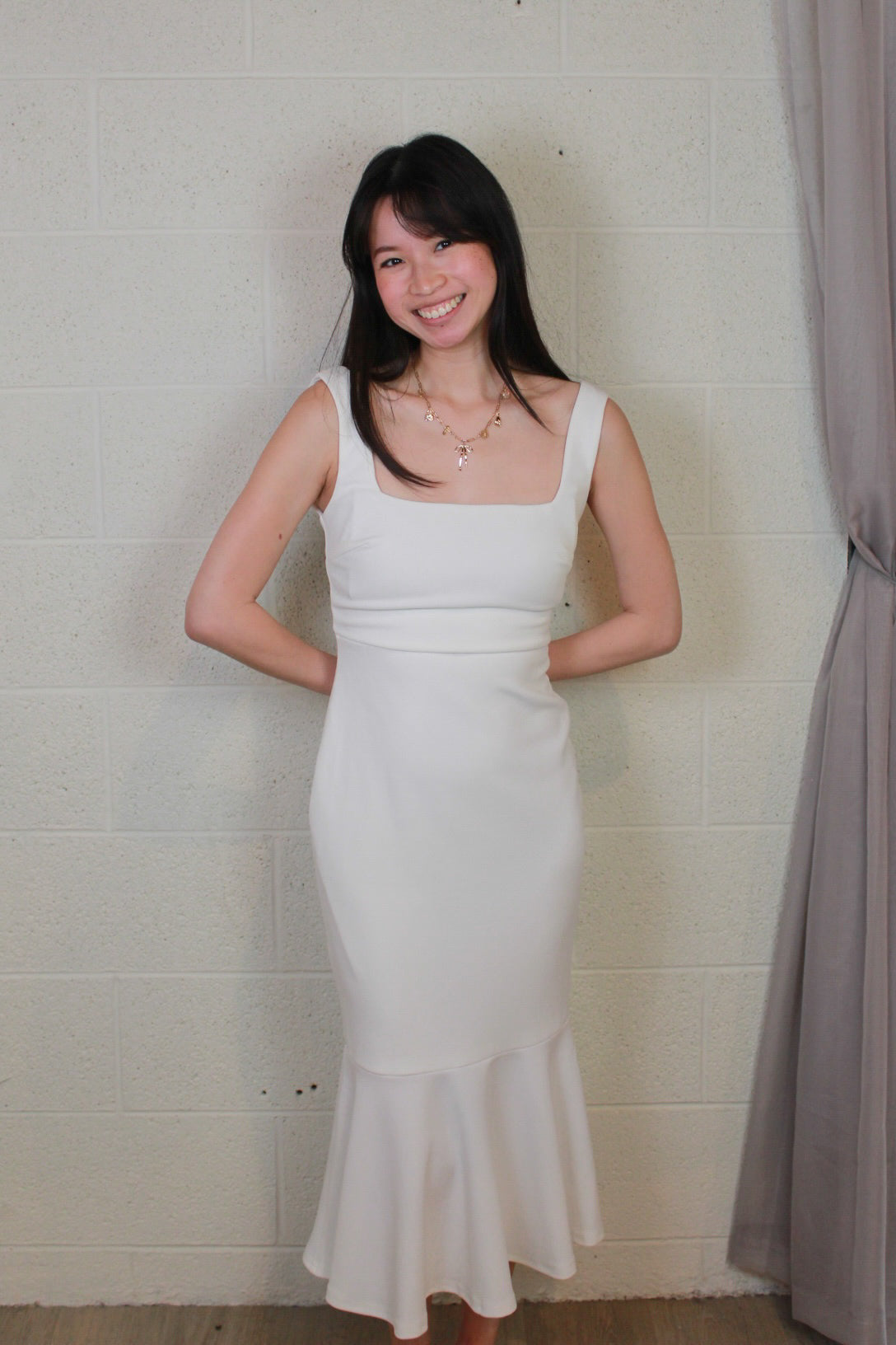 White Midi Dress