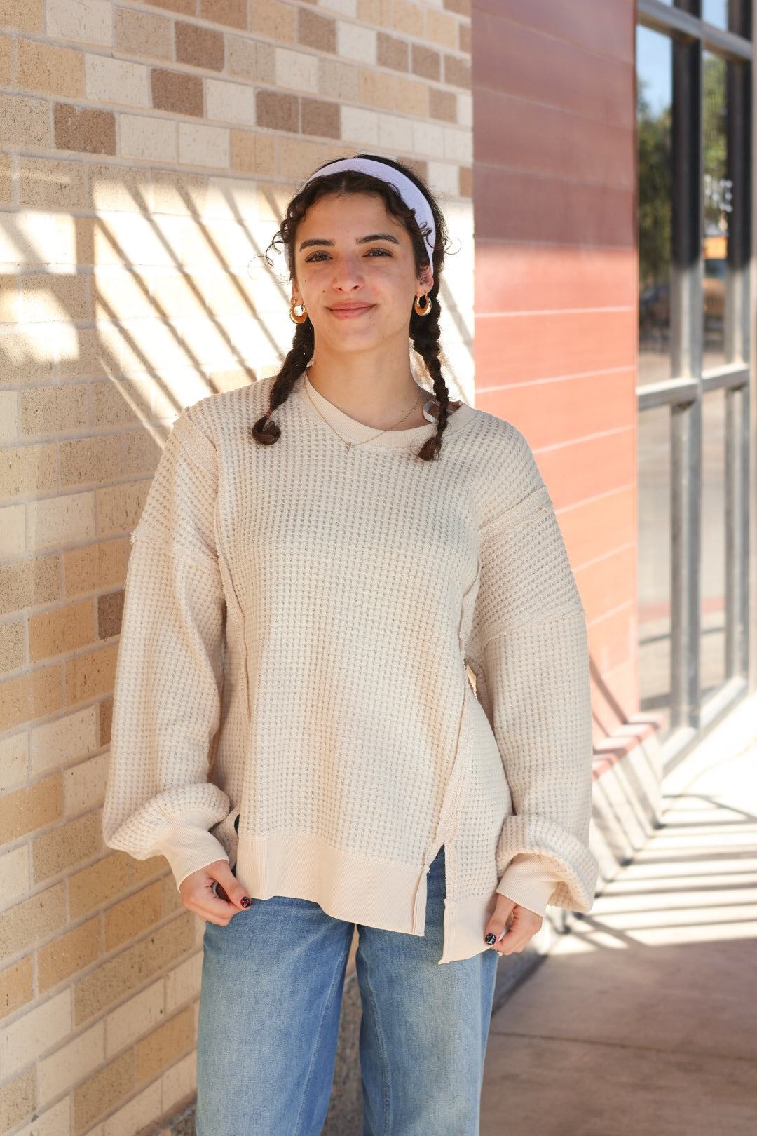 Oatmeal Waffle Sweater