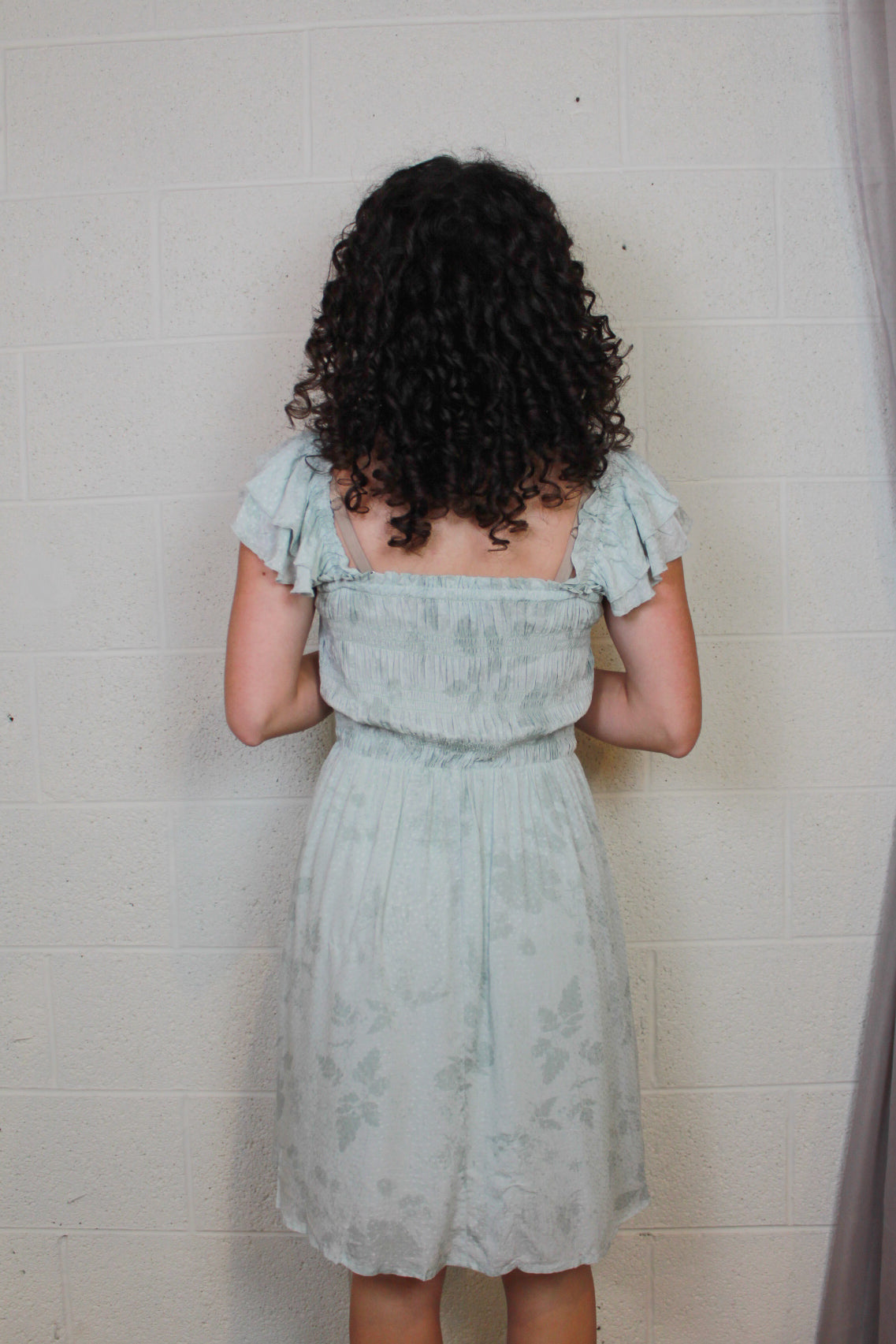 Smocked Floral Dress
