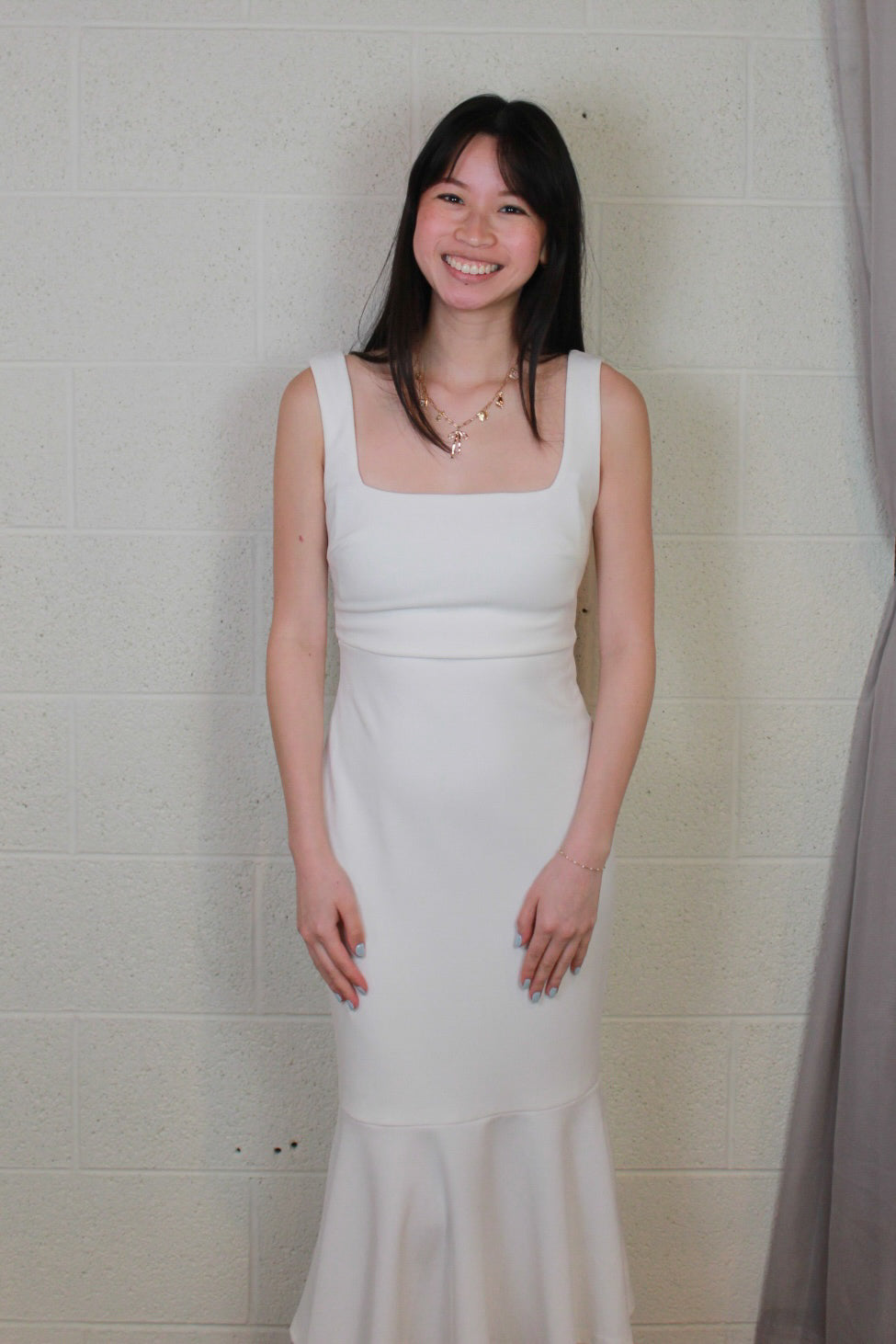 White Midi Dress