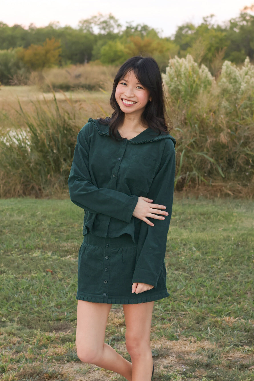 Green Corduroy Set