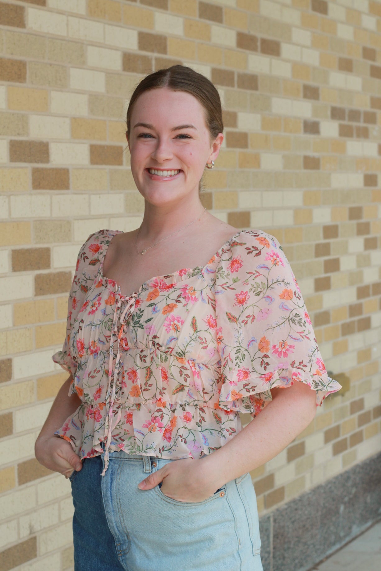 Cropped Floral Blossom Top