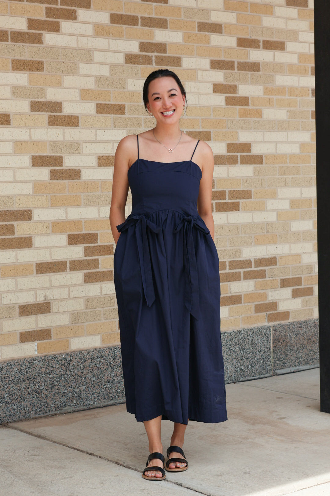 Navy Bow Dress
