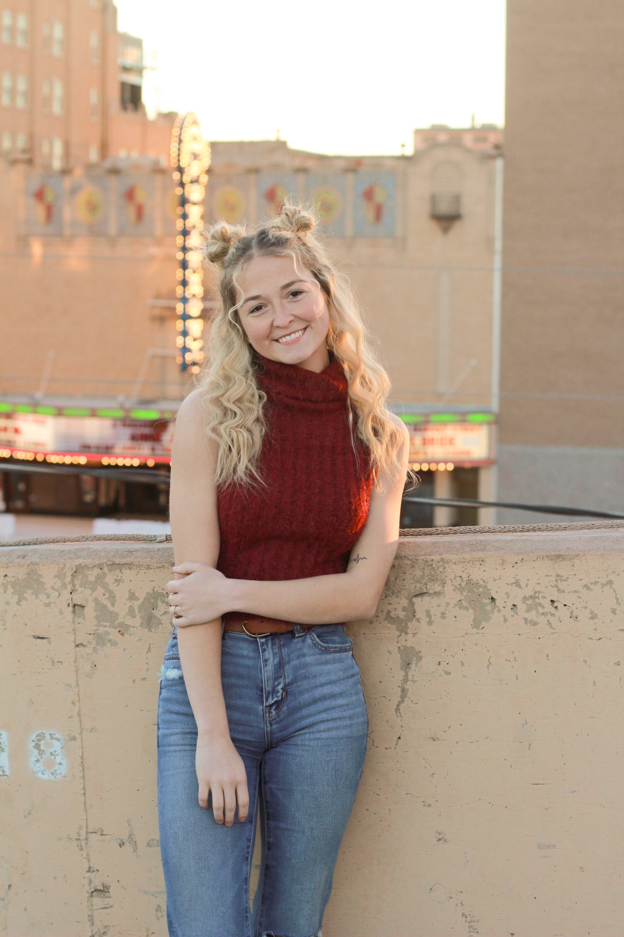 Sleeveless Turtleneck Top