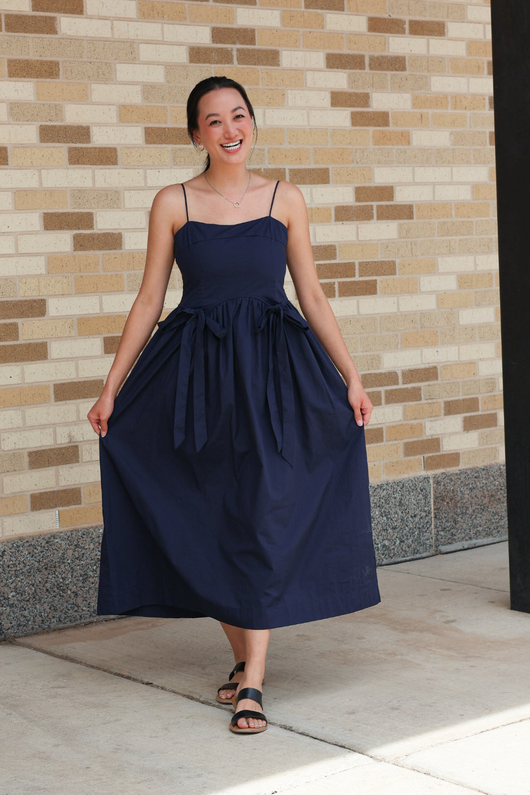 Navy Bow Dress