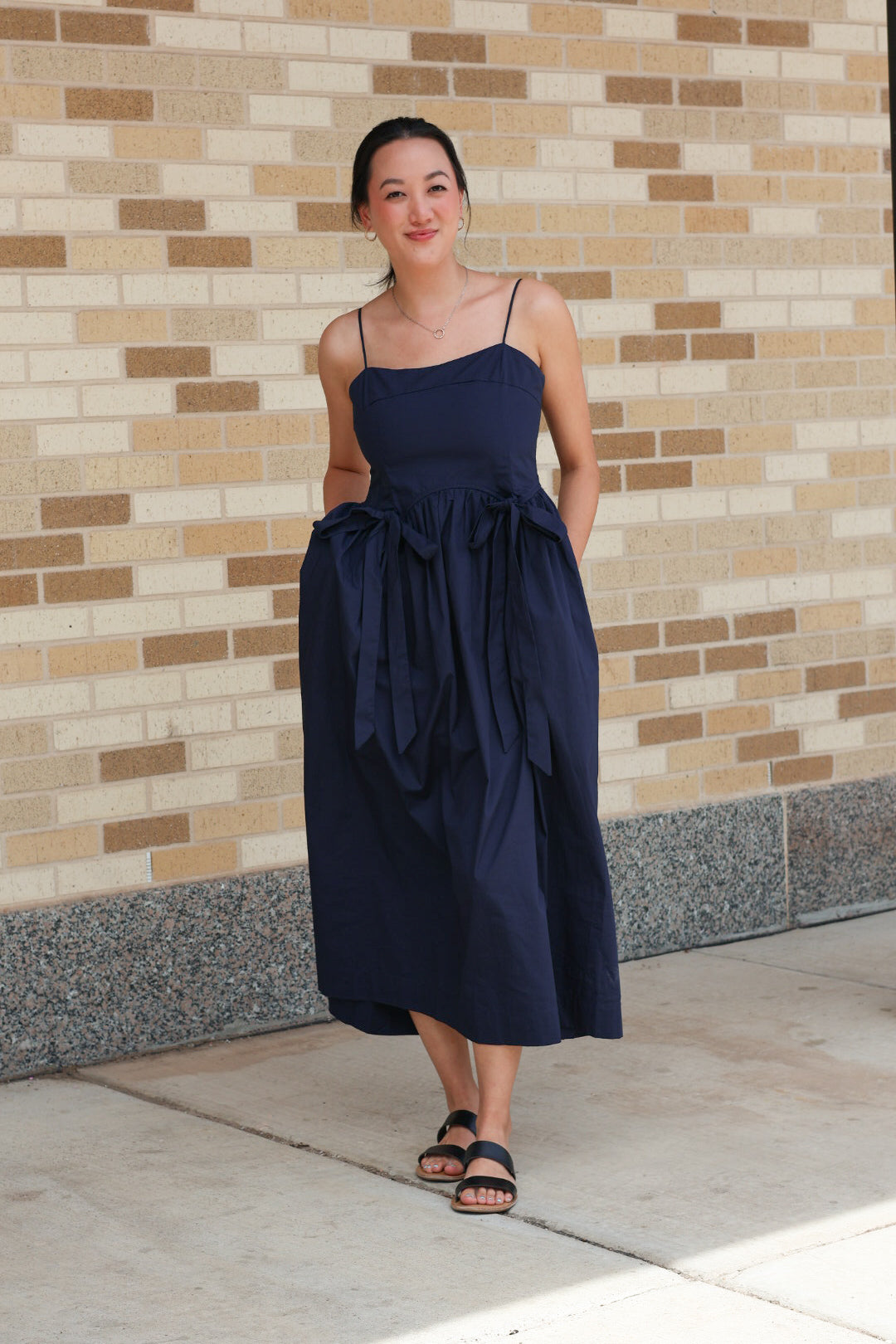 Navy Bow Dress