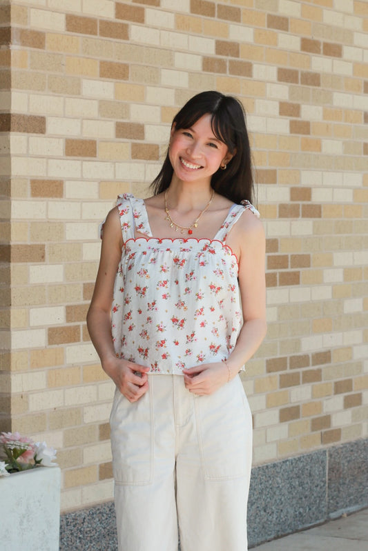 Floral Scallop Tank
