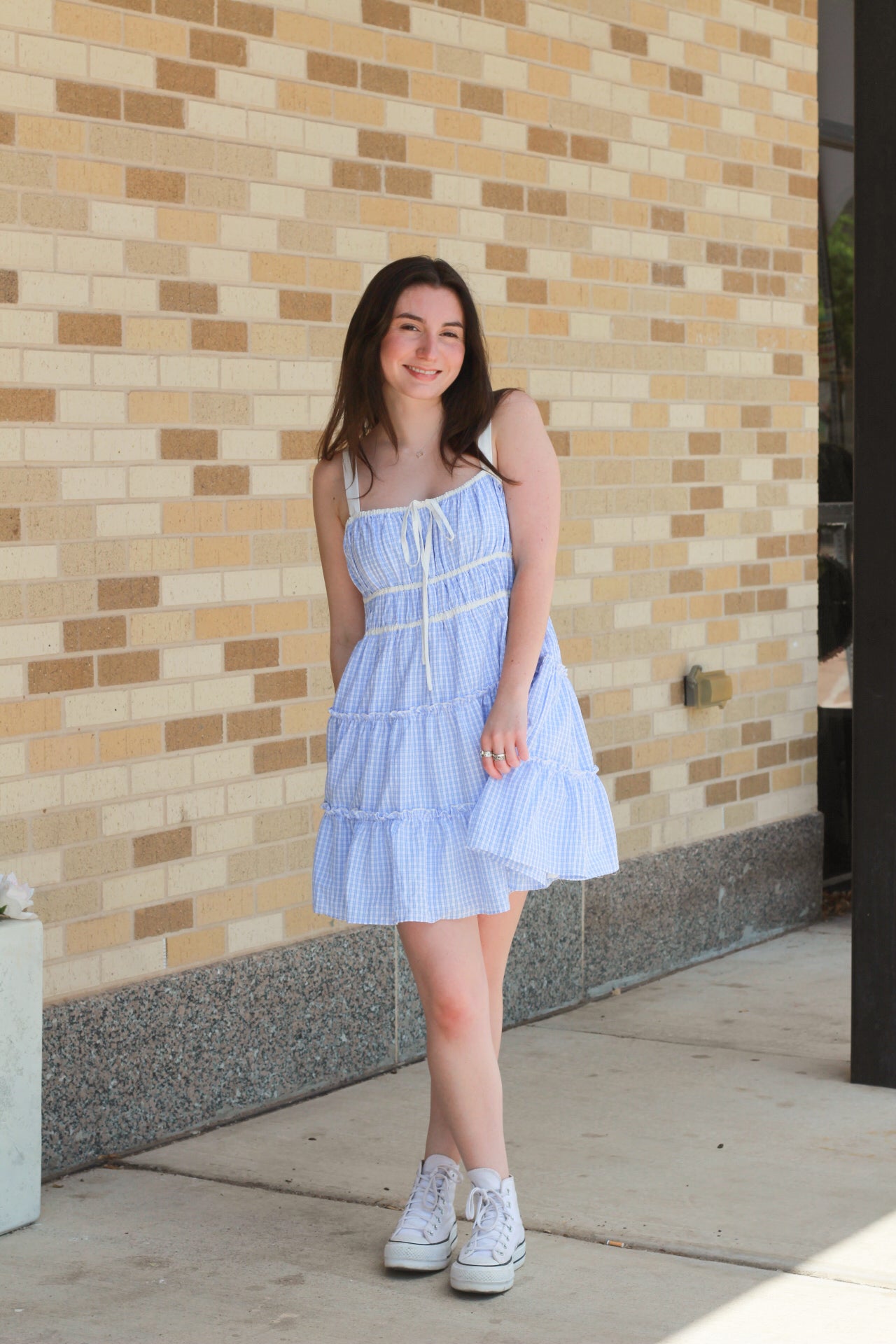 Plaid Ruffle Dress
