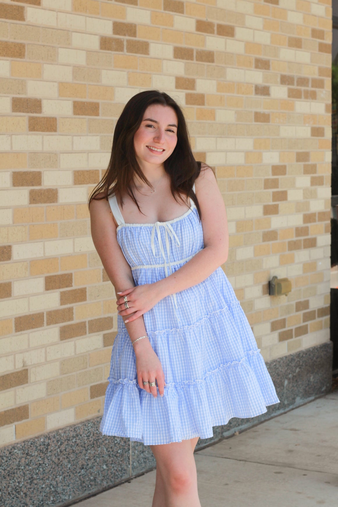 Plaid Ruffle Dress