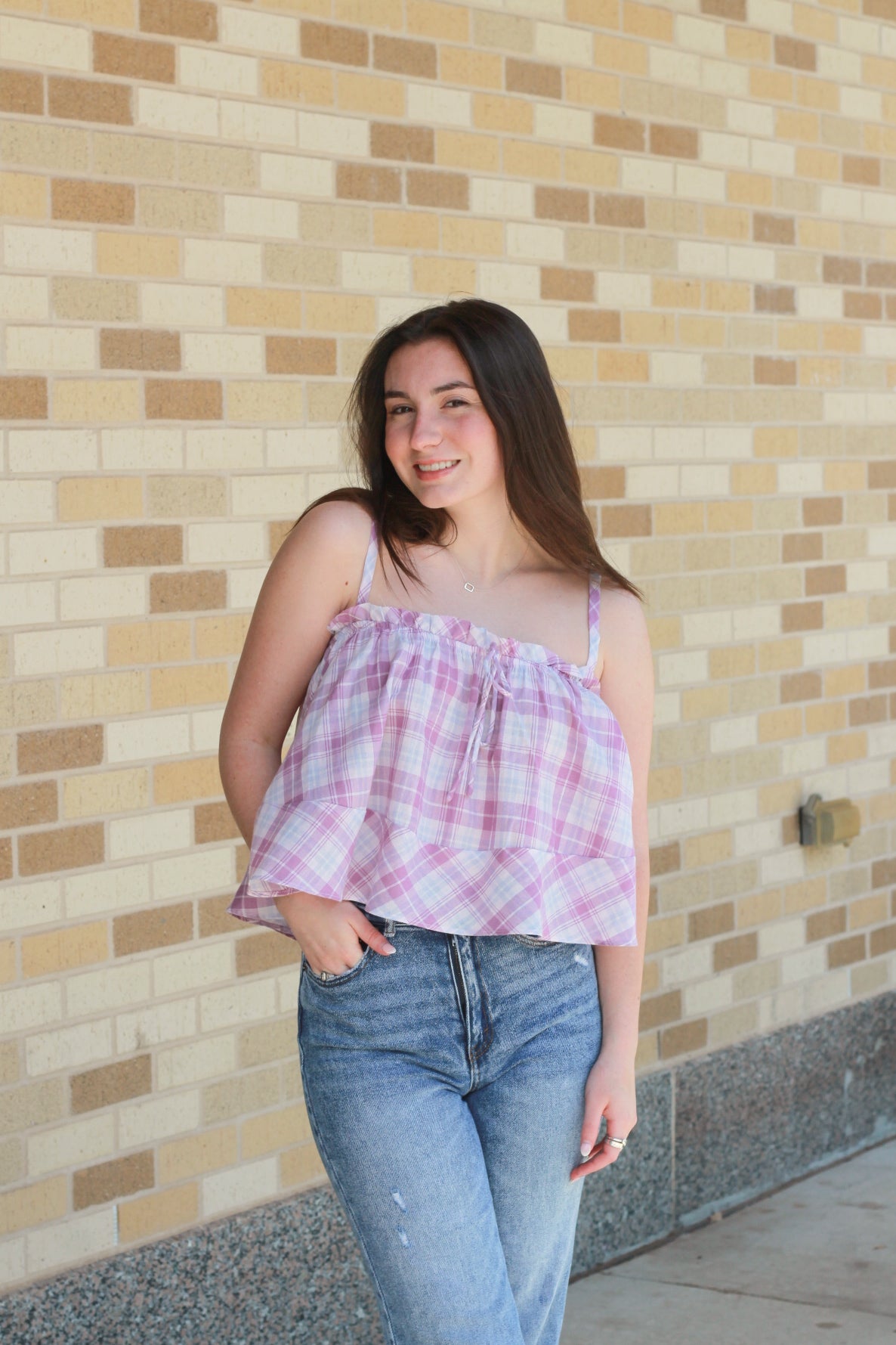 Purple Plaid Tank