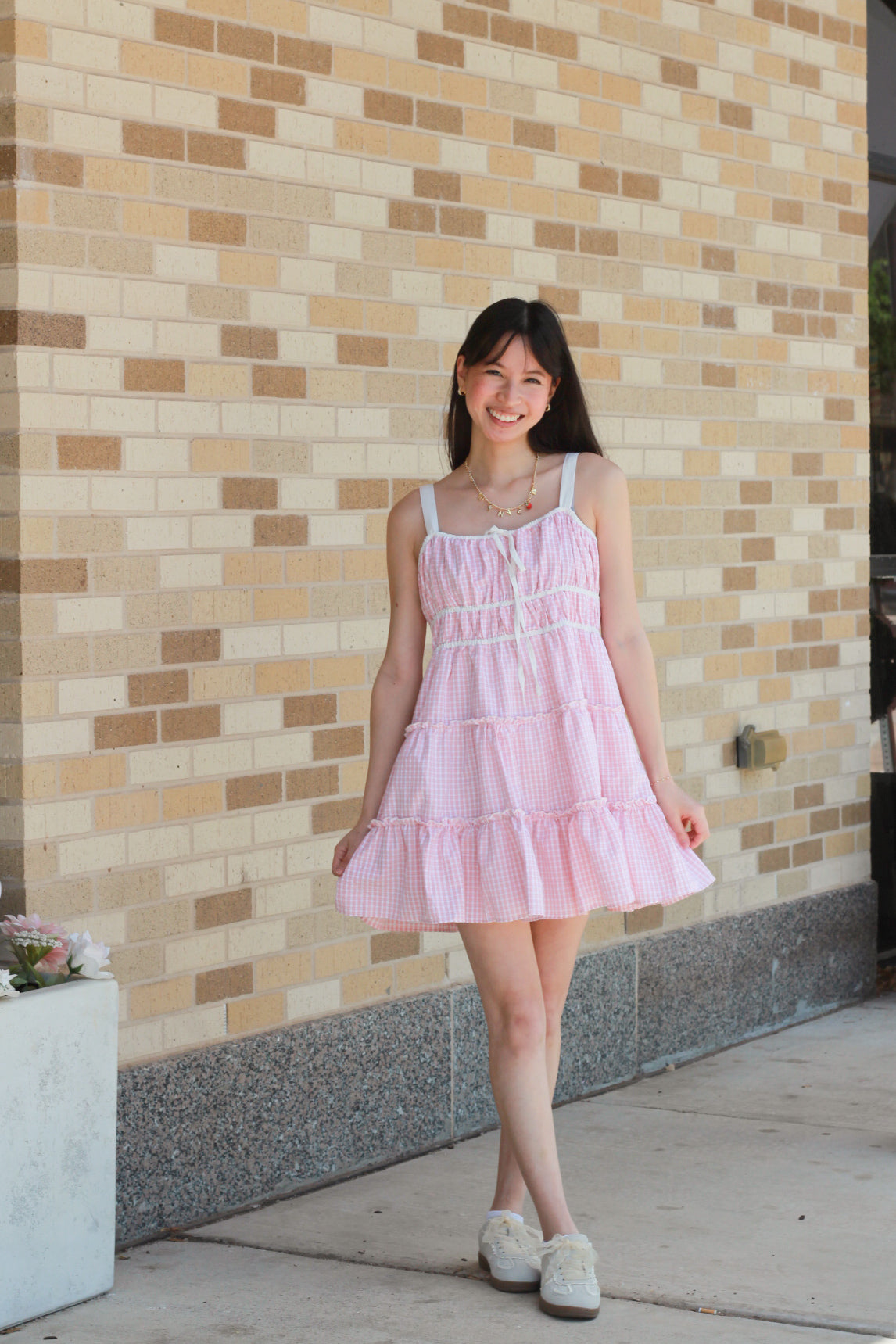 Plaid Ruffle Dress