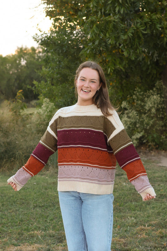 Autumn Striped Sweater