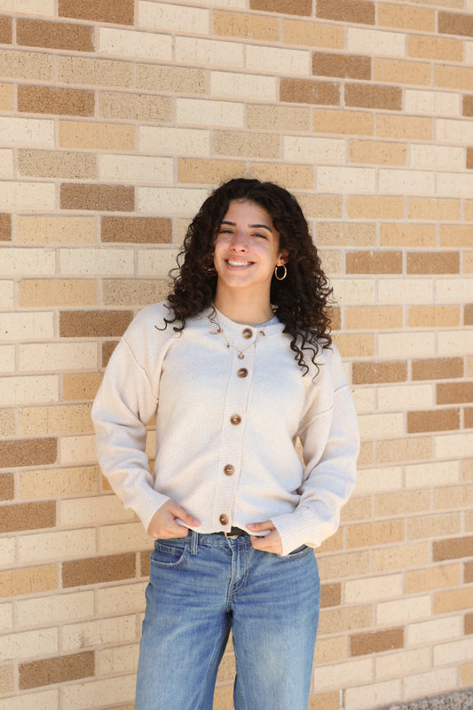 Ivory Knit Cardigan
