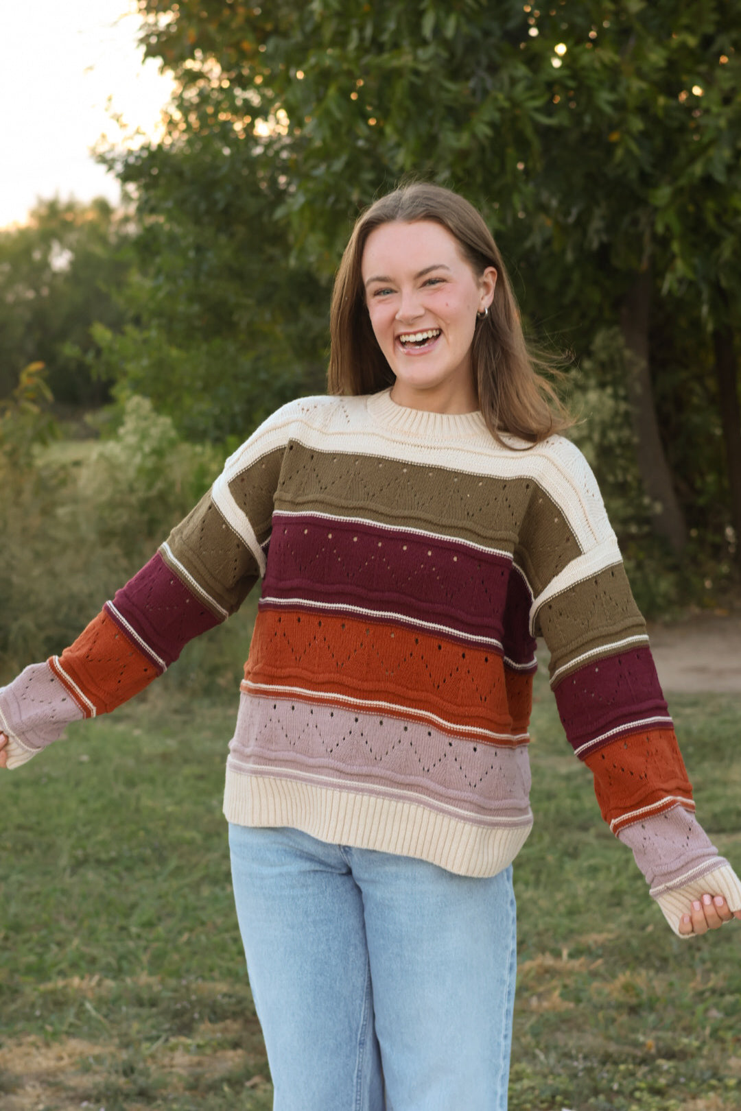 Autumn Striped Sweater