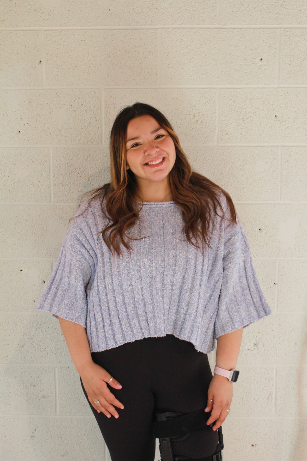 Blue Sweater Top