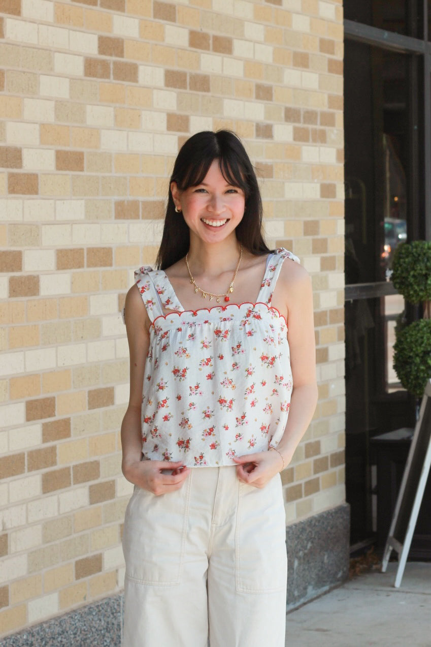 Floral Scallop Tank