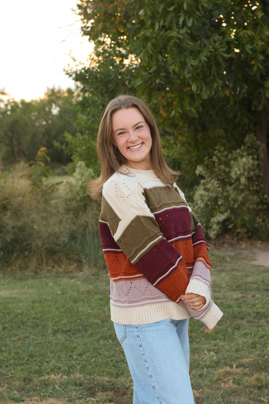 Autumn Striped Sweater