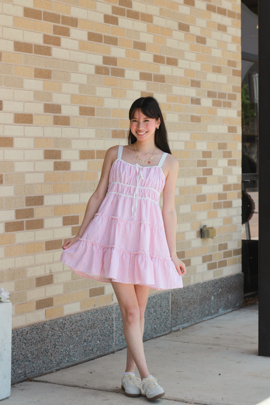 Plaid Ruffle Dress