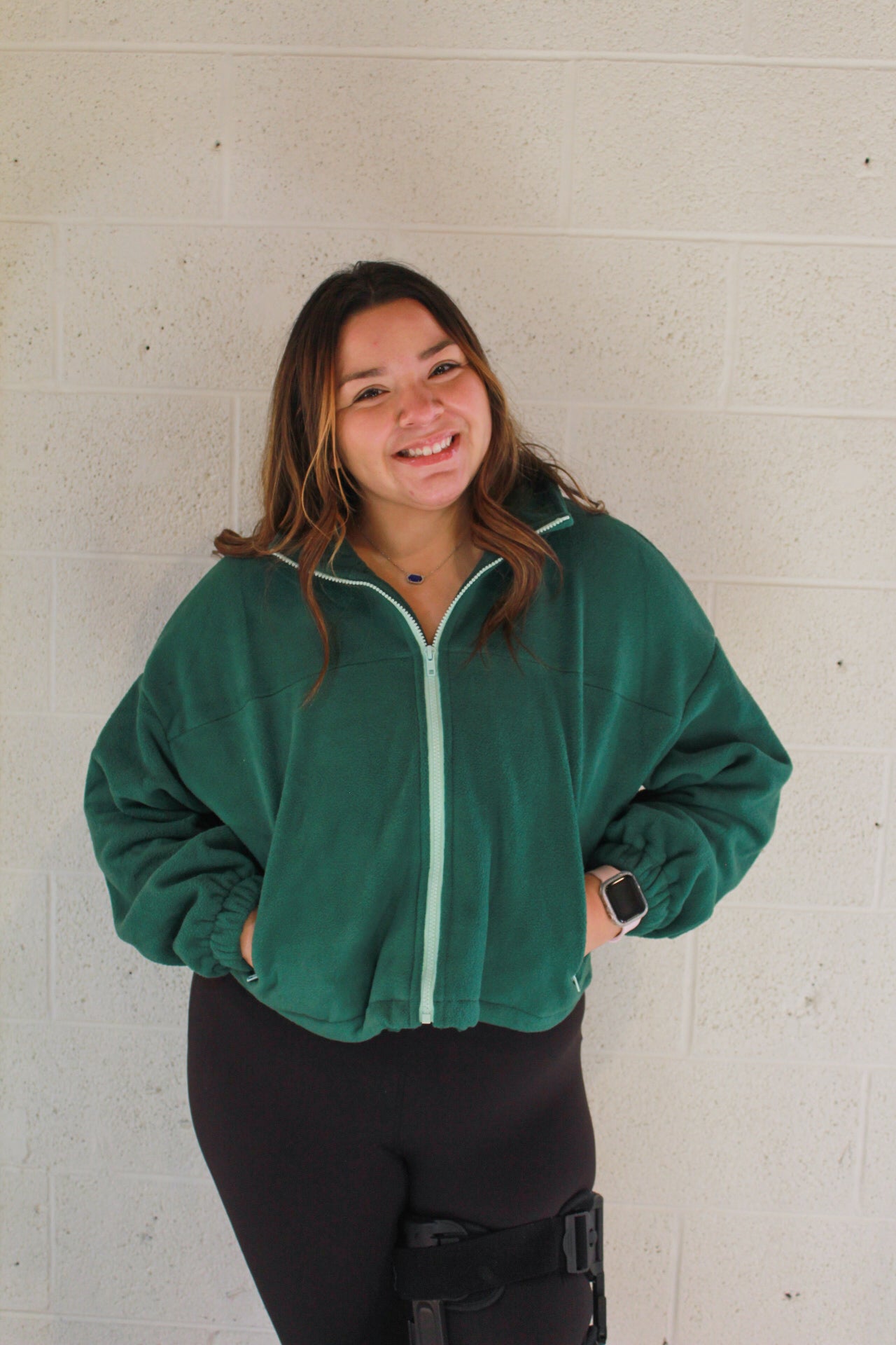 Green Fleece Jacket