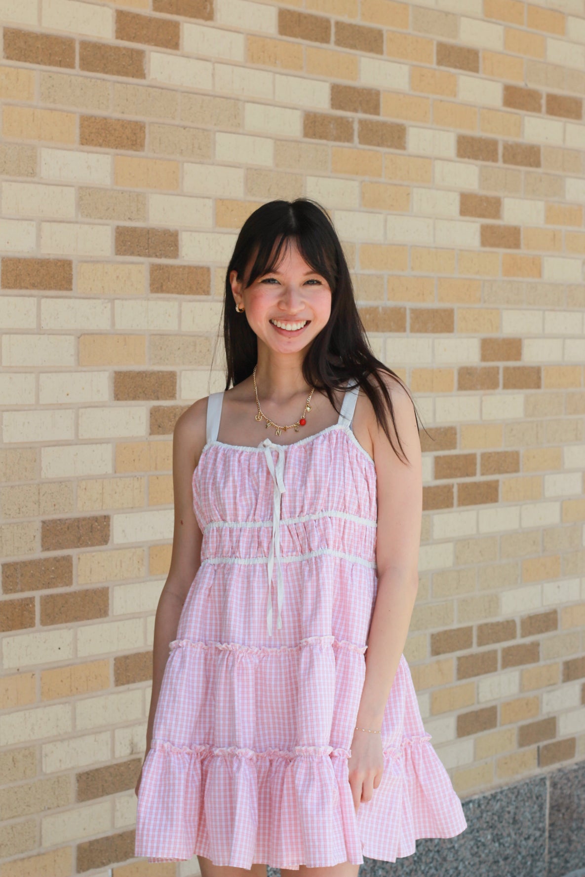 Plaid Ruffle Dress