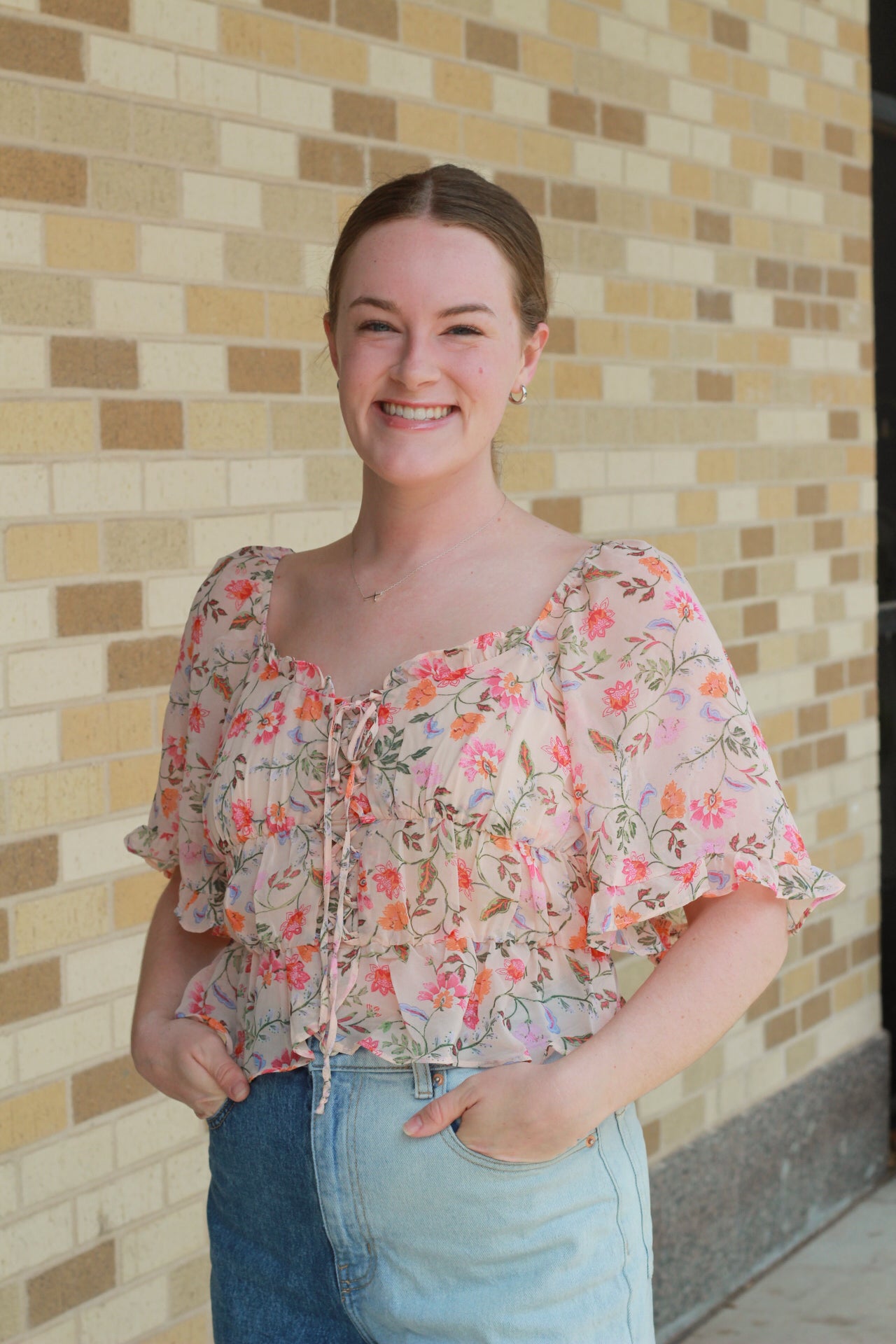 Cropped Floral Blossom Top