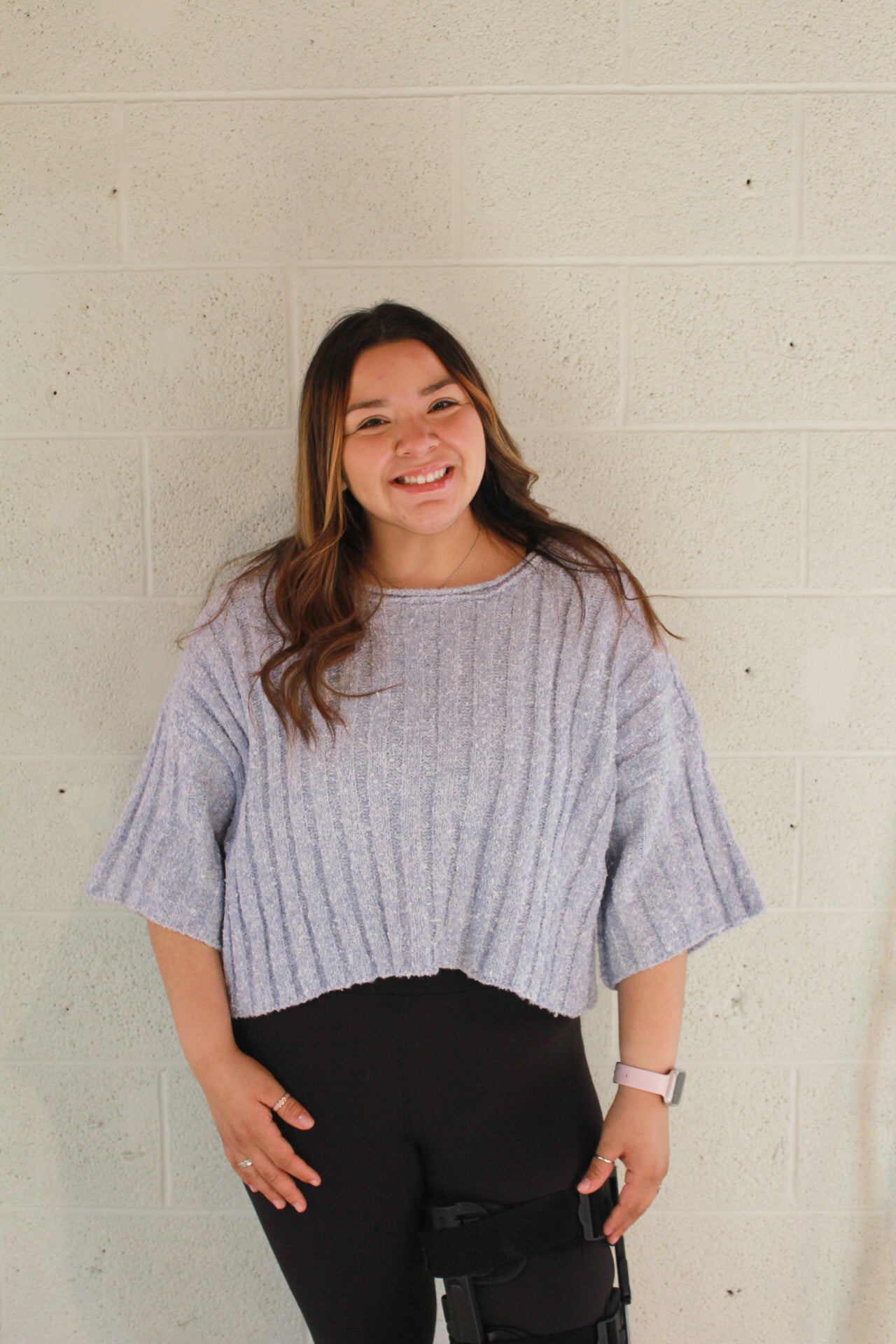 Blue Sweater Top