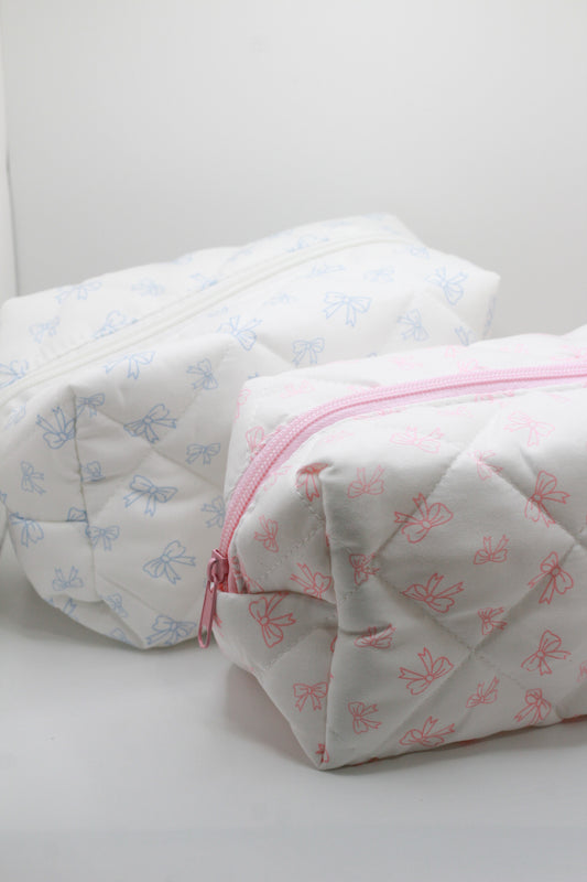 Bow Quilted Pouch