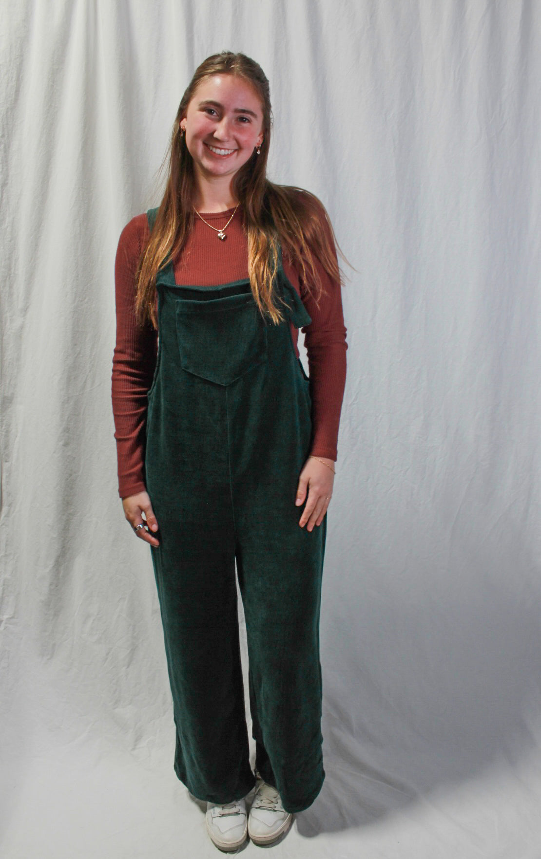 Green Corduroy Overalls