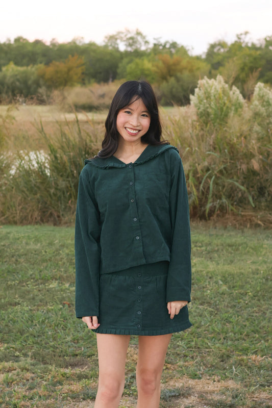 Green Corduroy Set