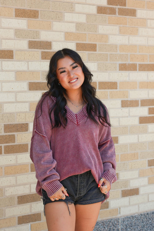 Mineral Washed Pullover