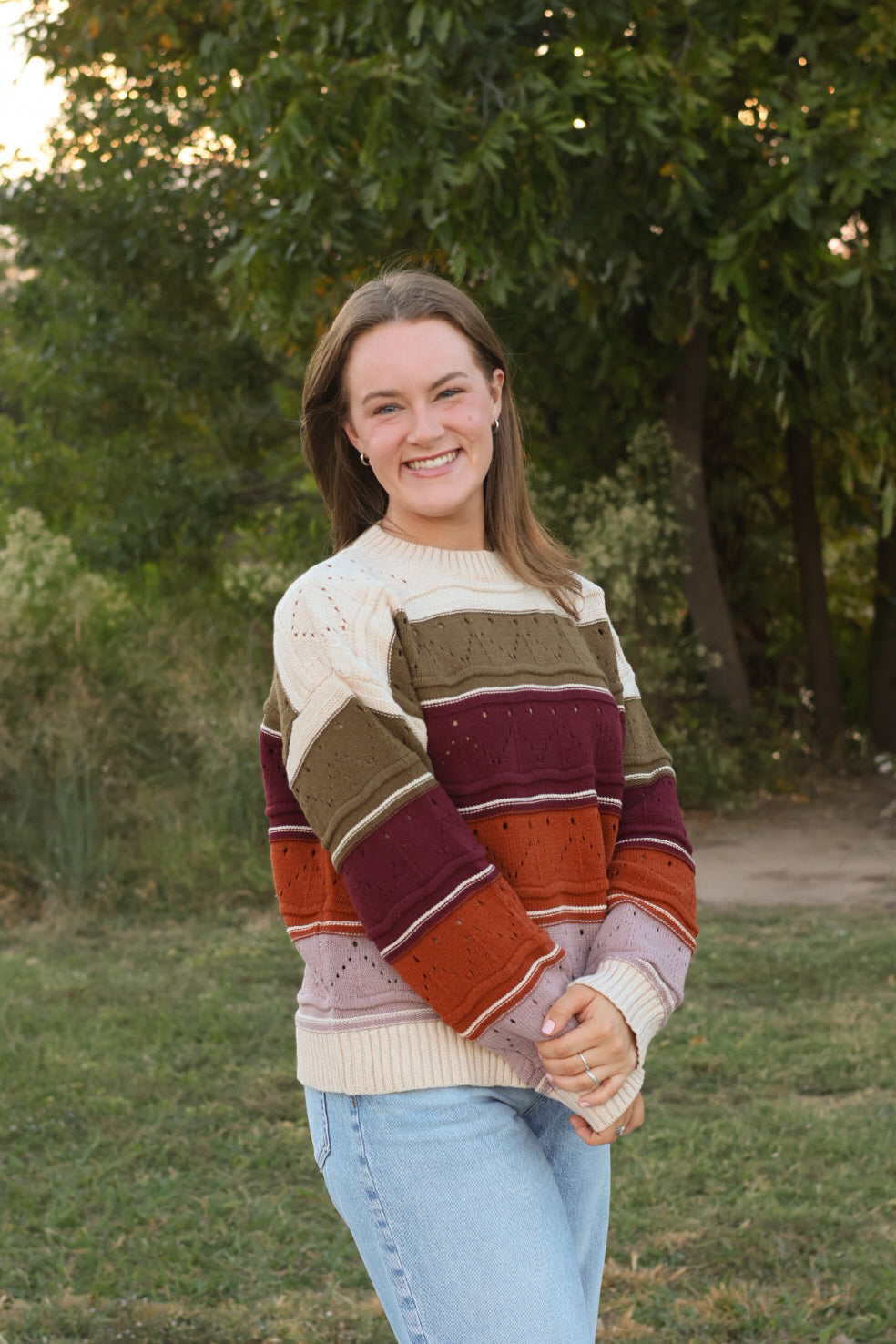 Autumn Striped Sweater