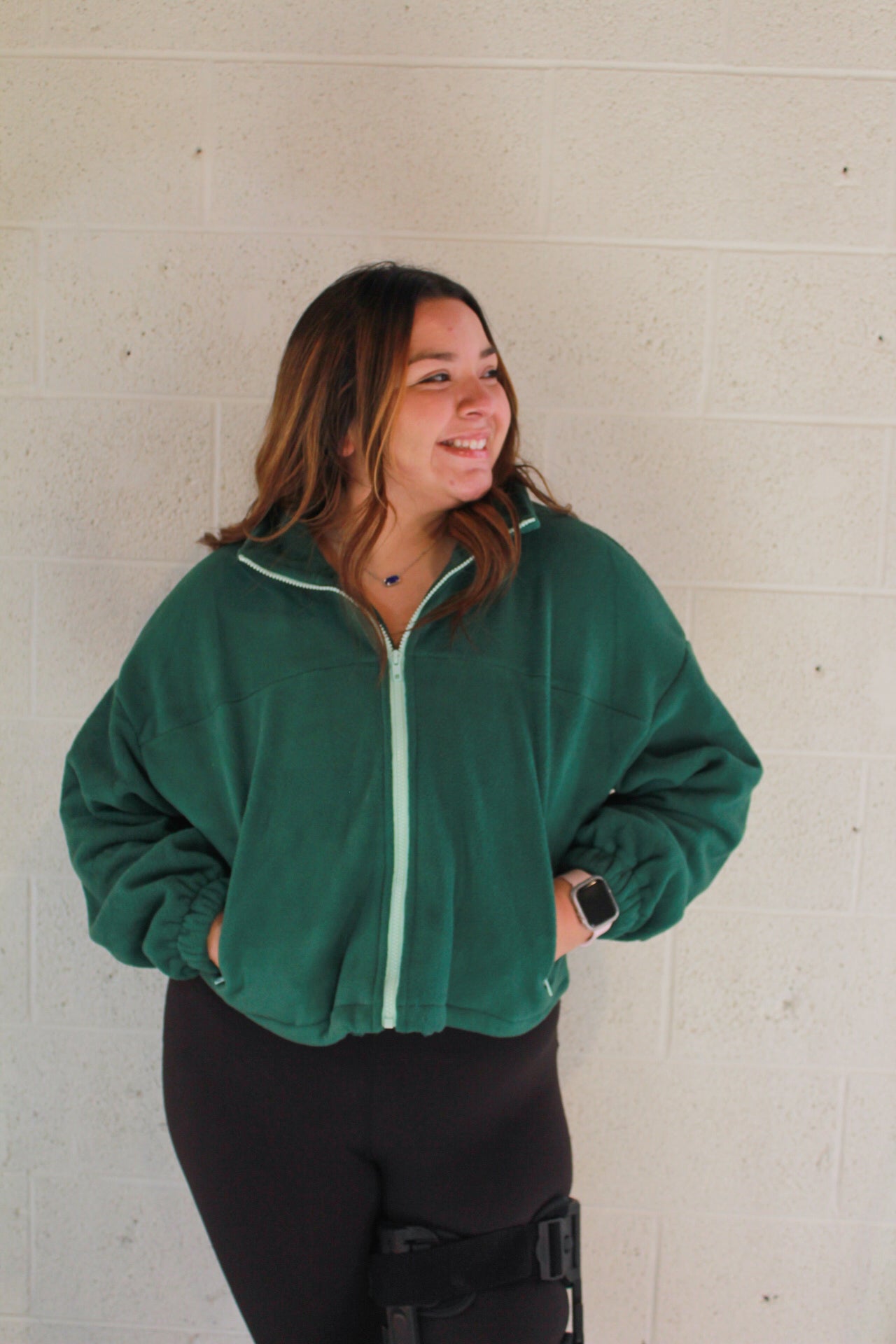 Green Fleece Jacket