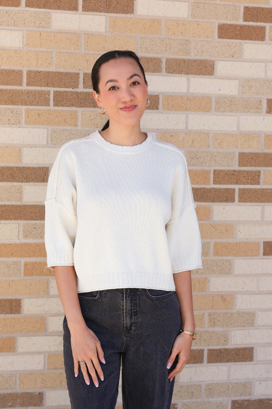 Short Sleeve Sweater Top