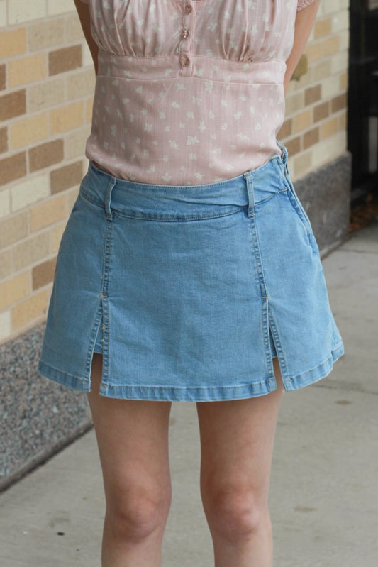 Denim Skort