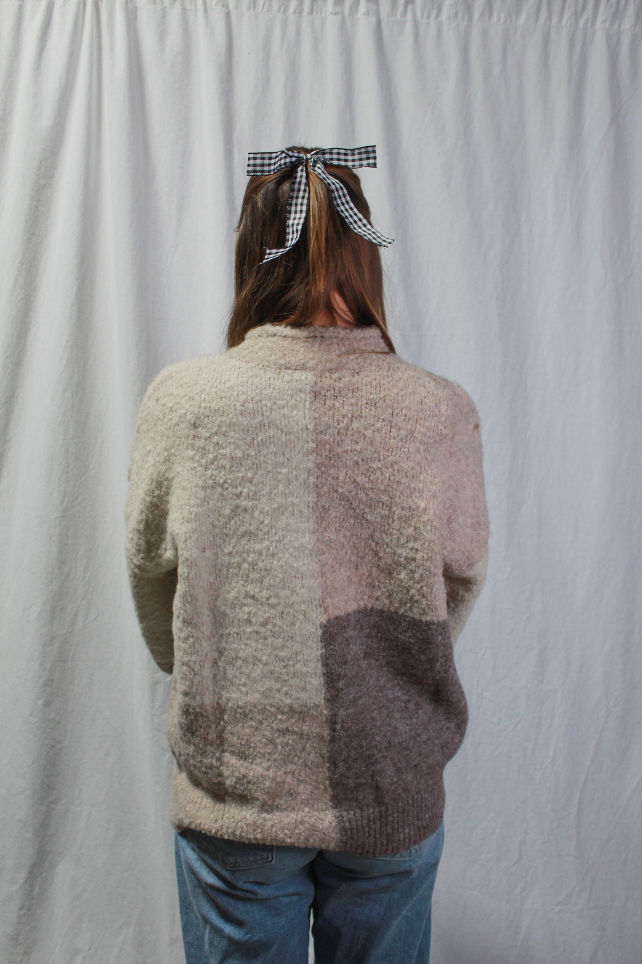 Neutral Colorblock Sweater