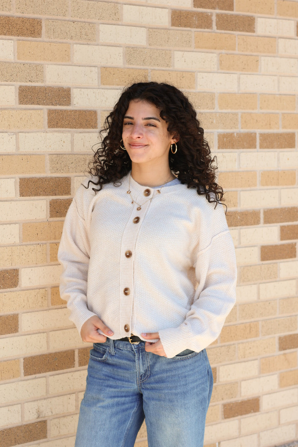 Ivory Knit Cardigan