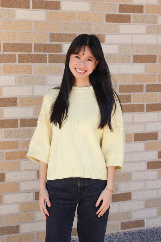 Short Sleeve Sweater Top