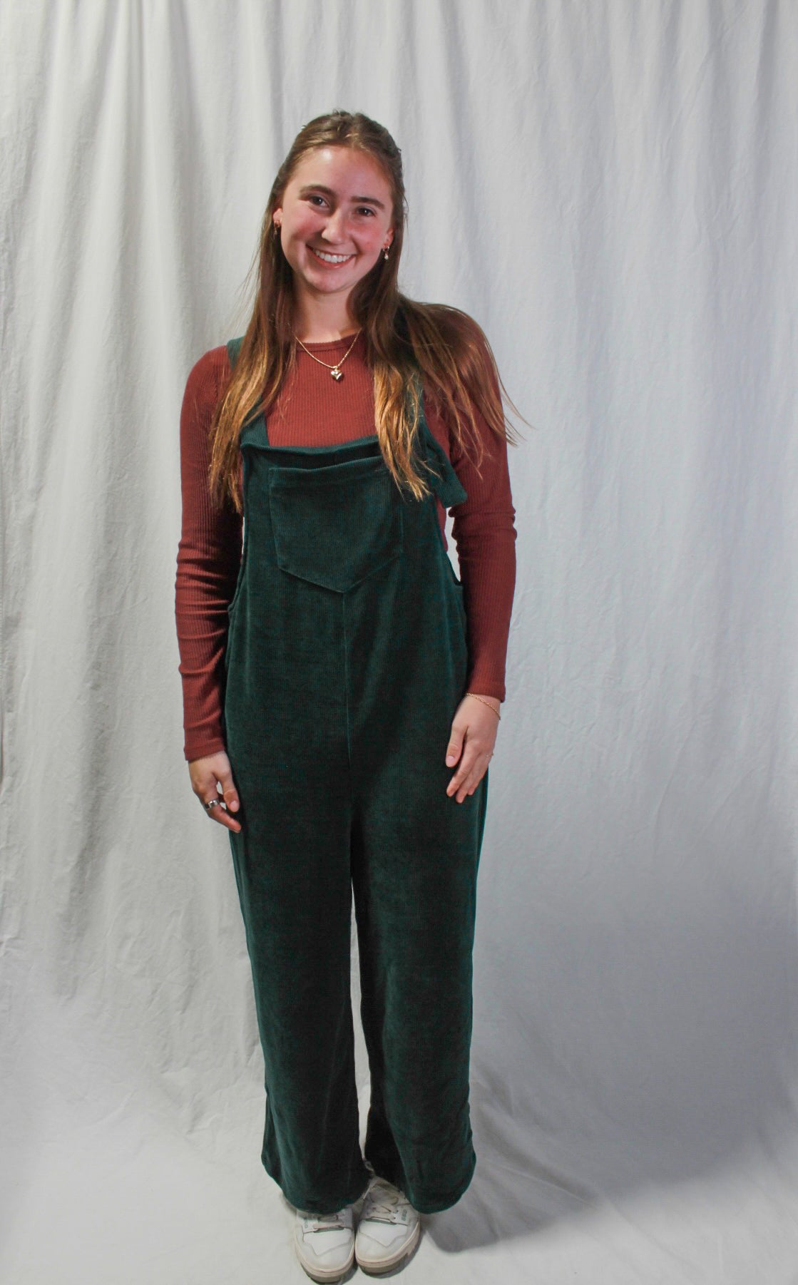 Green Corduroy Overalls