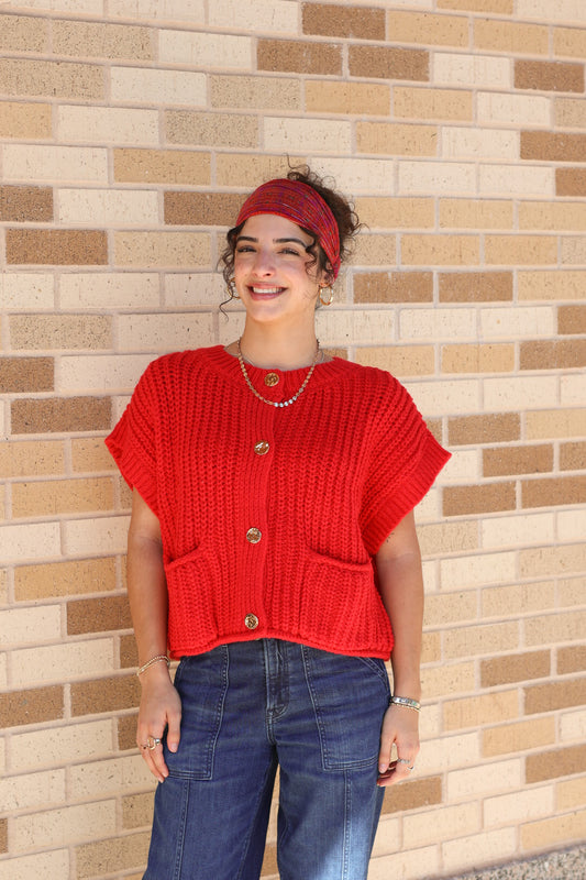 Cardigan Sweater Vest
