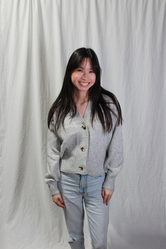 Grey Soft Cardigan